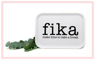 Bricka fika kvadrat