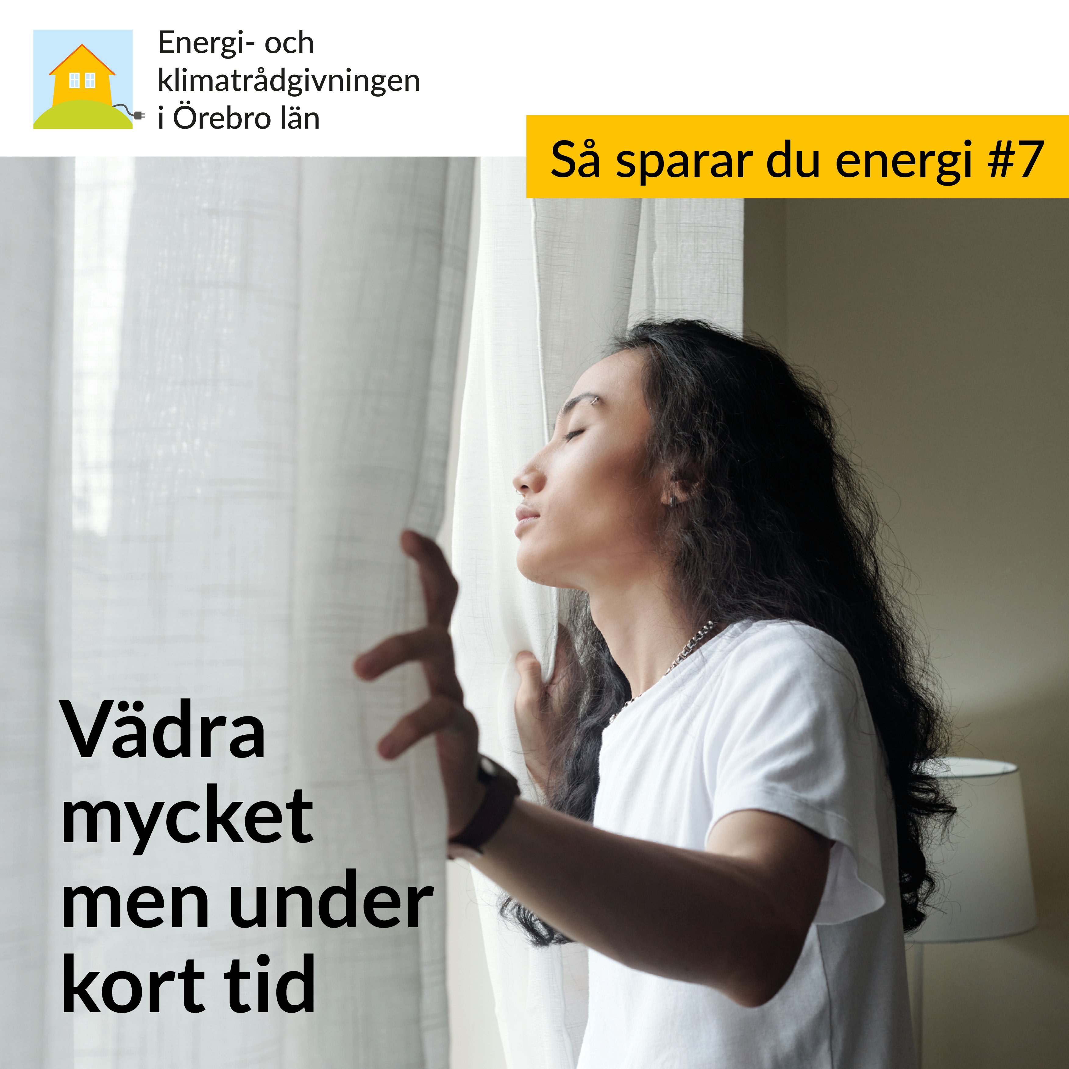 En person öppnar ett fönster