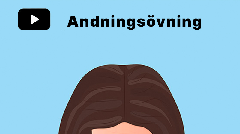 Illustration till övning i stresshantering, andningsövning