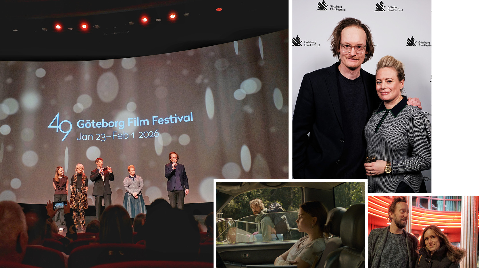 Fotocollage från premiärvisningar