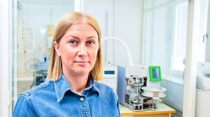 Jessica Westerlund, yrkeshygieniker på Arbets- och miljömedicin. Foto Elin Abelson.