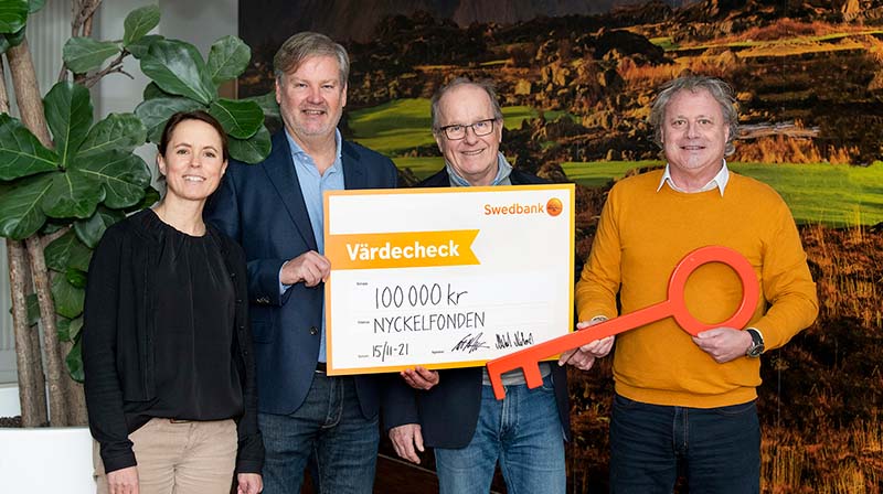 Från vänster: Annika Rosdahl, Erik Nygren, Bo Anderson och Mikael Nilsson. Foto Maria Bergman, Region Örebro län.